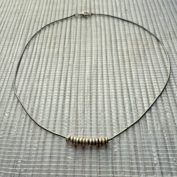 Silpada Retired Sterling Disc Bead Necklace – 16” - Picture 2 of 8